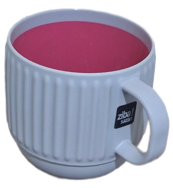 زیباسازان لیوان دو رنگ هاشوردار سایز 2