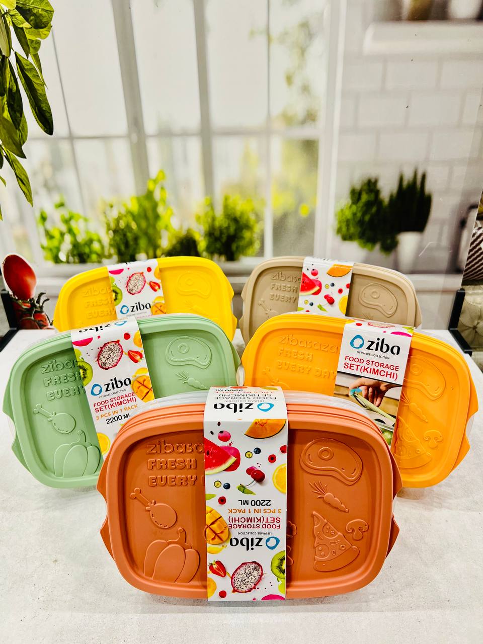 ست فریزری 3 عددی زیباسازان مدل کیمچی 2200 میلی لیتر